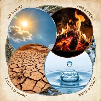 Explorez la puissance des 4 éléments en voyance. Terre, Eau, Air et Feu révèlent votre avenir, vos émotions et votre chemin de vie.